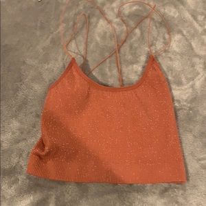 Urban Outfitters Strappy Sparkly  Top